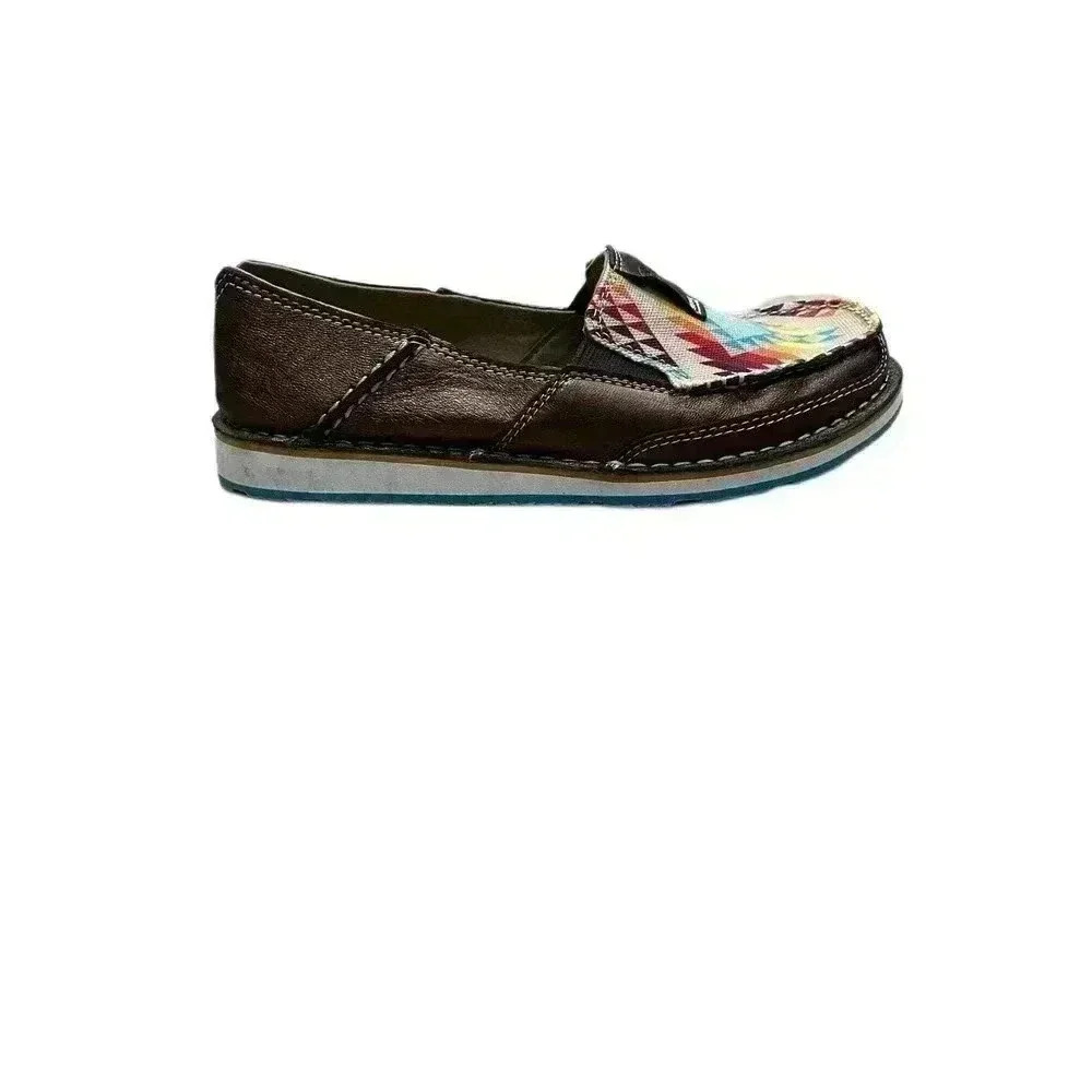 ARIAT Cruiser Copper Metallic Rainbow Aztec Shoes - size 7b